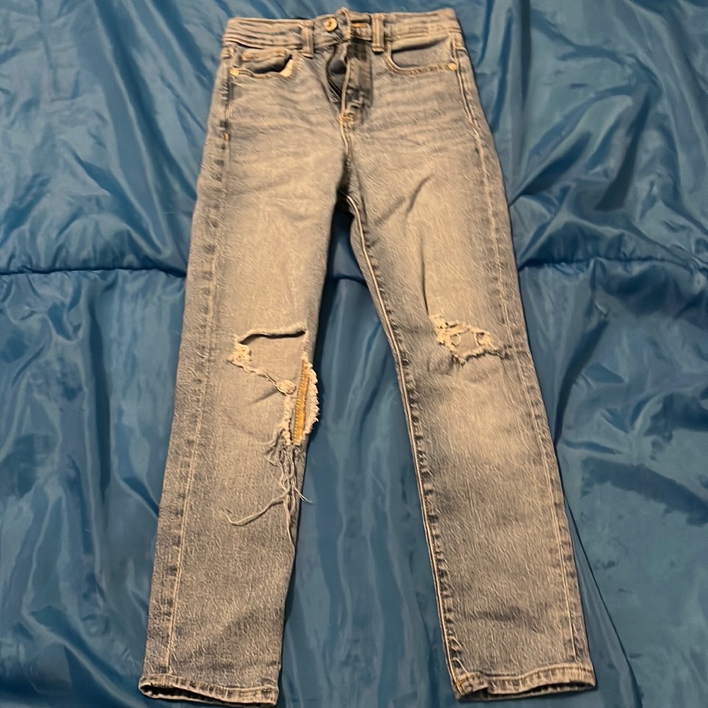 size 8 art class blue jeans good condition